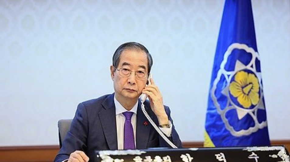 韩国国务总理韩德洙同美国总统拜登通话 讨论韩美同盟等事宜